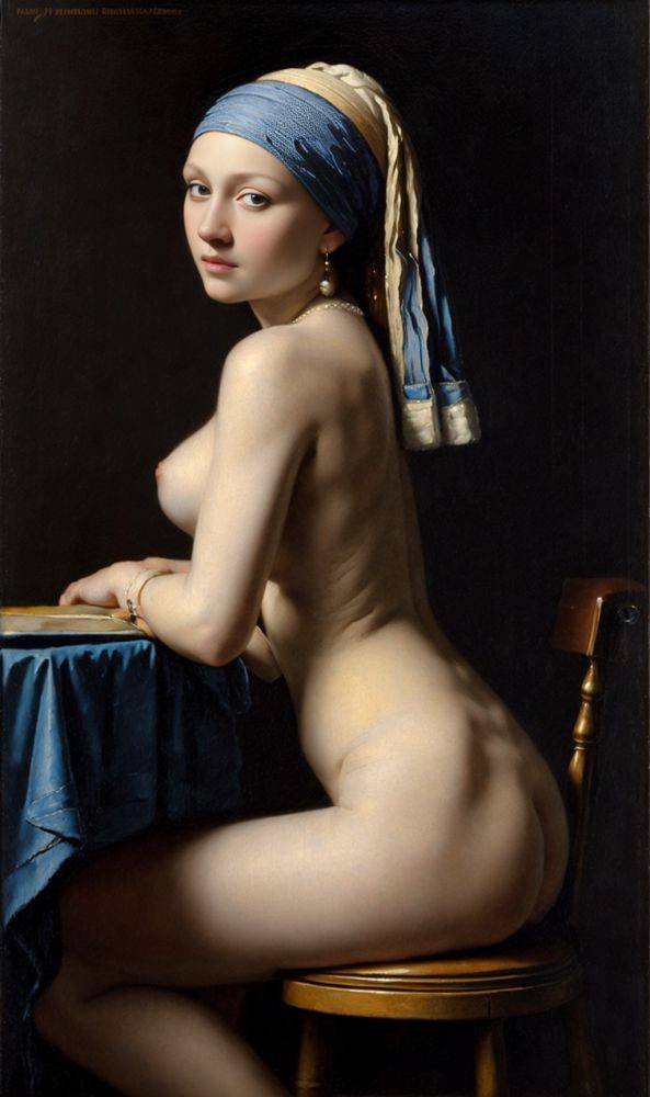 Naughty Girl with a Pearl Earring - #2