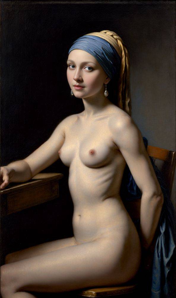 Naughty Girl with a Pearl Earring - #8