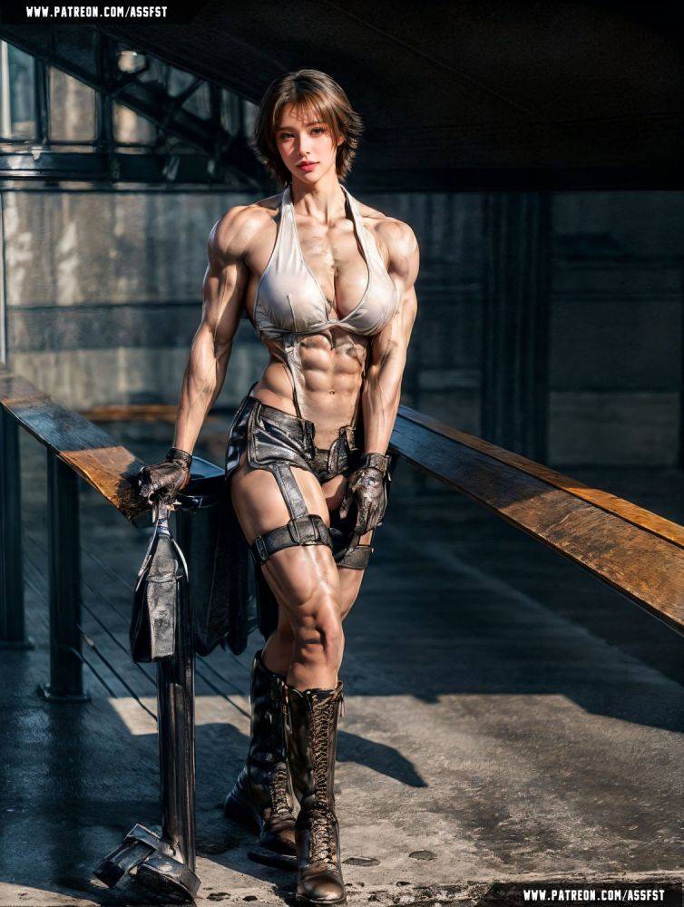 Lady Muscle Growth AI Animation - #2