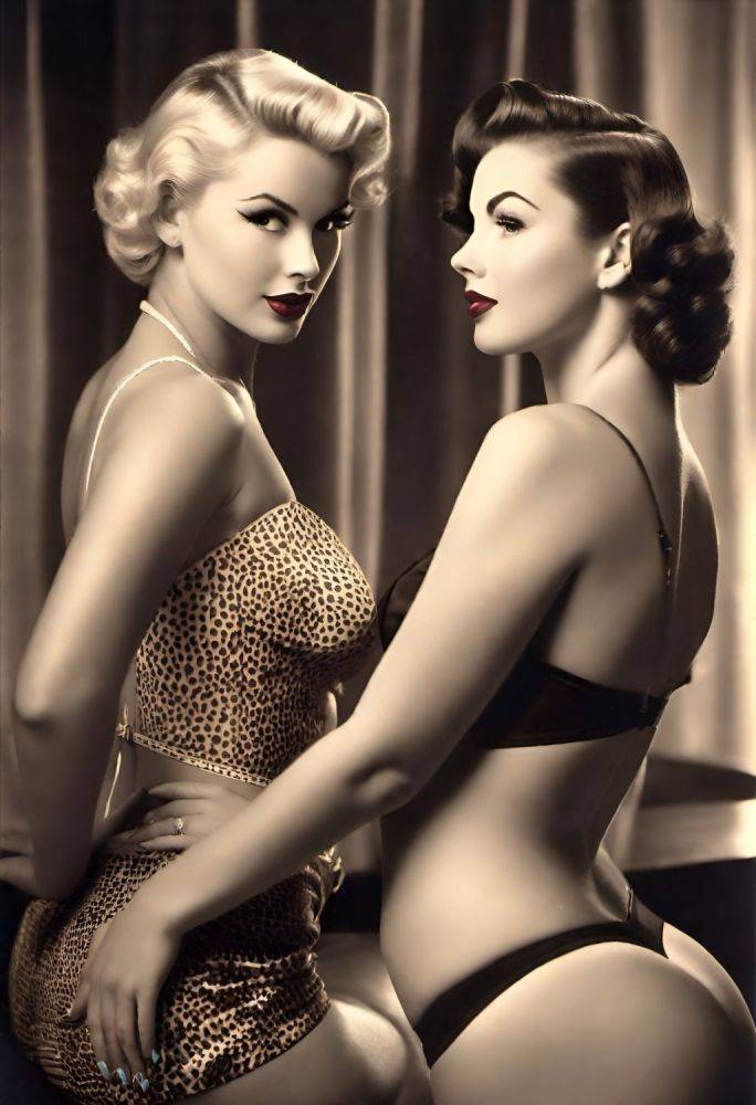 AI 1950s sexy vintage babes - #16