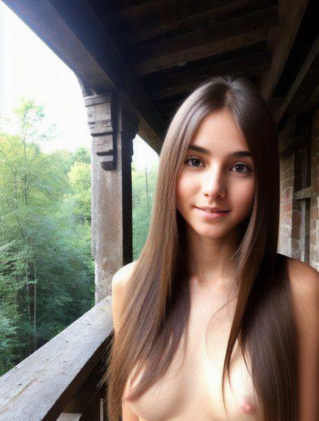 Pretty AI generated teen Ash Baby shows off her stunning naked body - #10