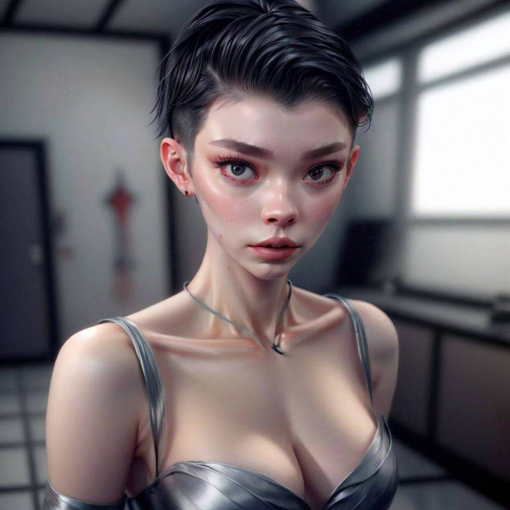 Hot androgynous teen (AI-generated) - #14