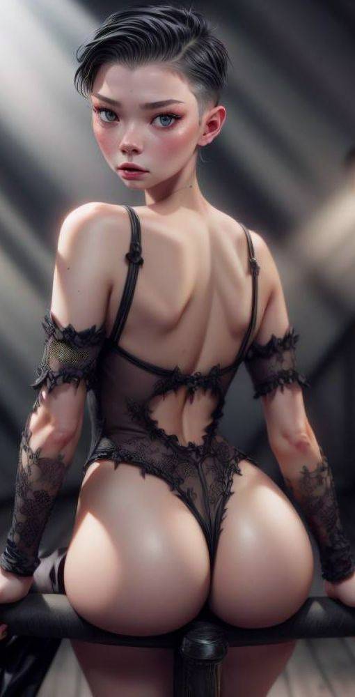 Hot androgynous teen (AI-generated) - #10