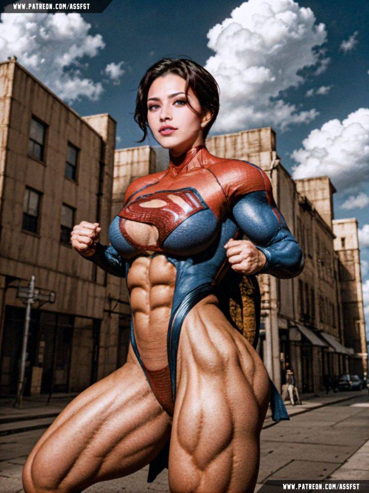 Supergirl Muscle Growth AI Animation - #5