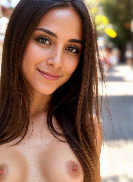 AI generated hottie Susan Beta exposes her perfect tits and hot ass in public - #6