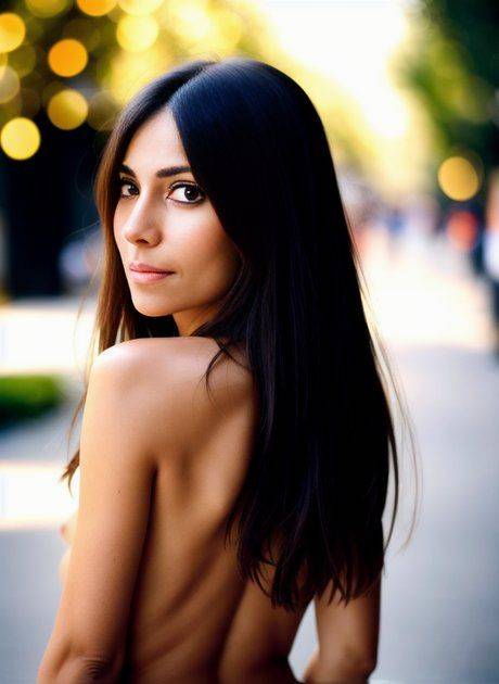 AI generated hottie Susan Beta exposes her perfect tits and hot ass in public - #3