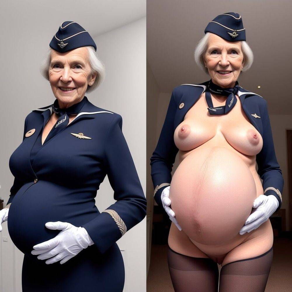 AI – Granny, Flight attendant uniform - #5