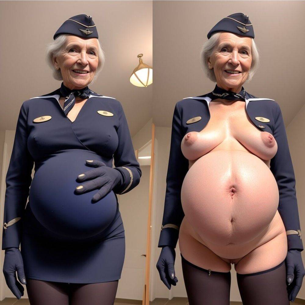AI – Granny, Flight attendant uniform - #3