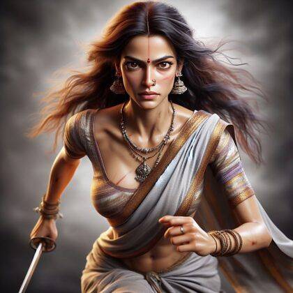 Indian Warrior Woman - #4