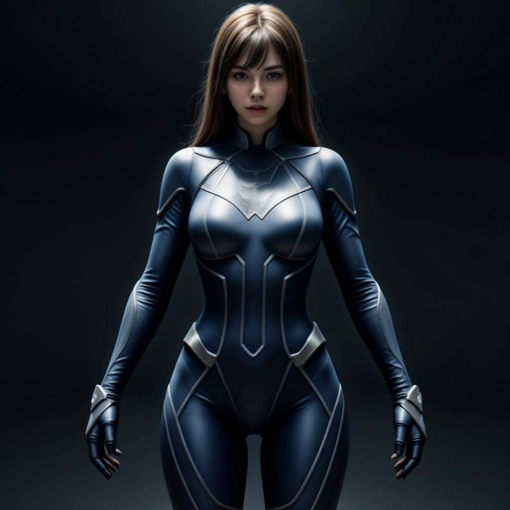 AI - superhero girl suit - #11