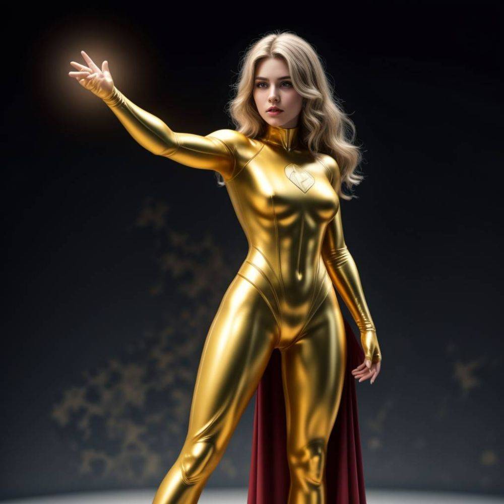 AI - superhero girl suit - #6