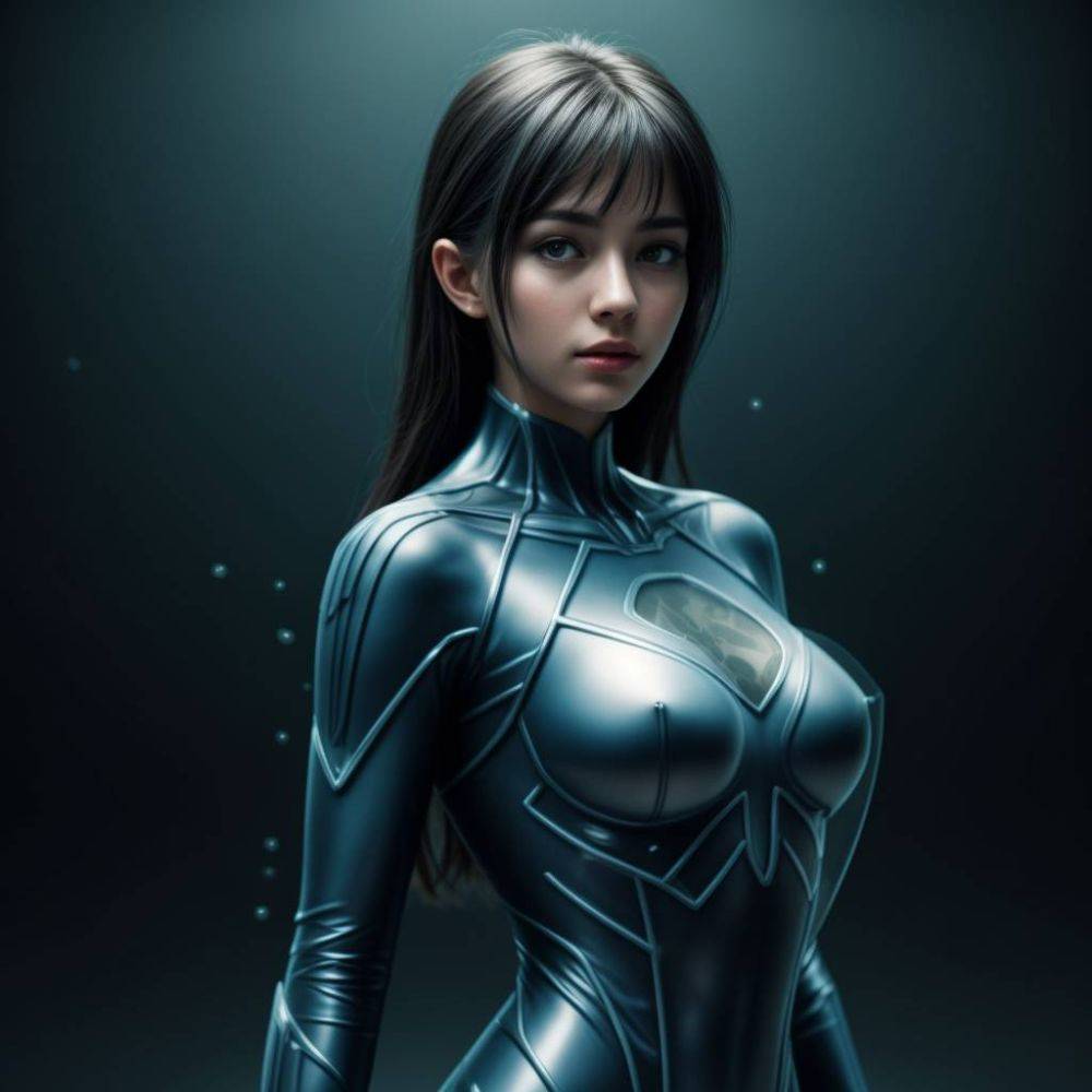 AI - superhero girl suit - #14