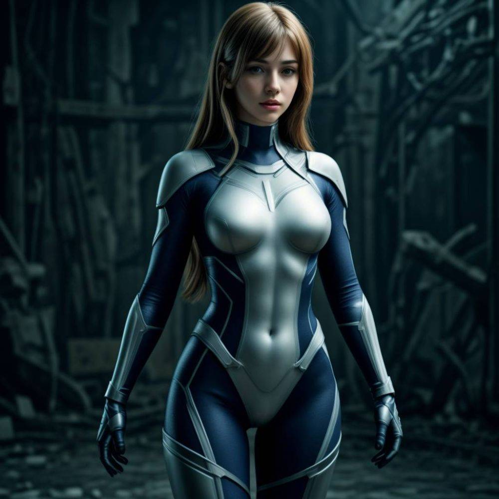 AI - superhero girl suit - #15