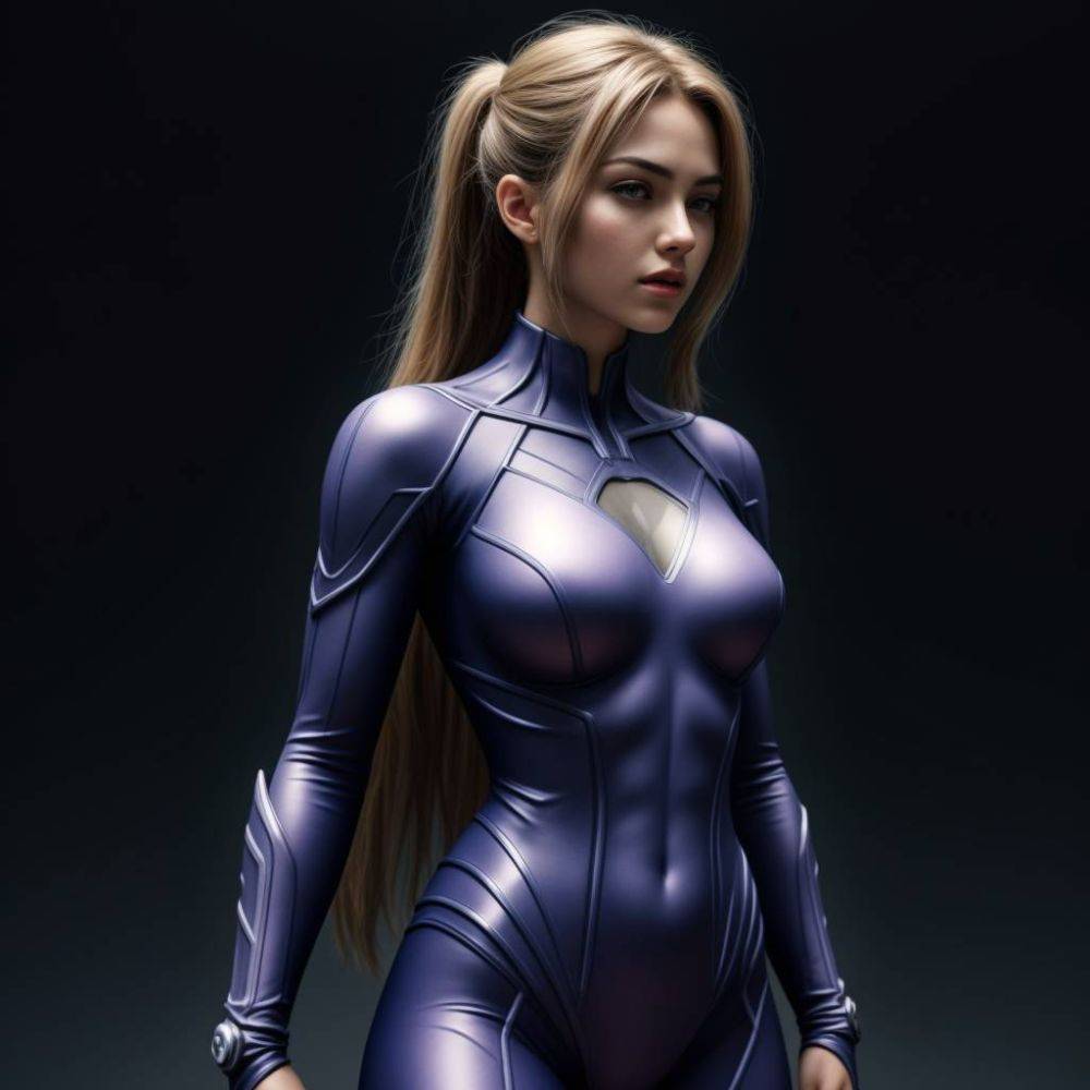 AI - superhero girl suit - #16