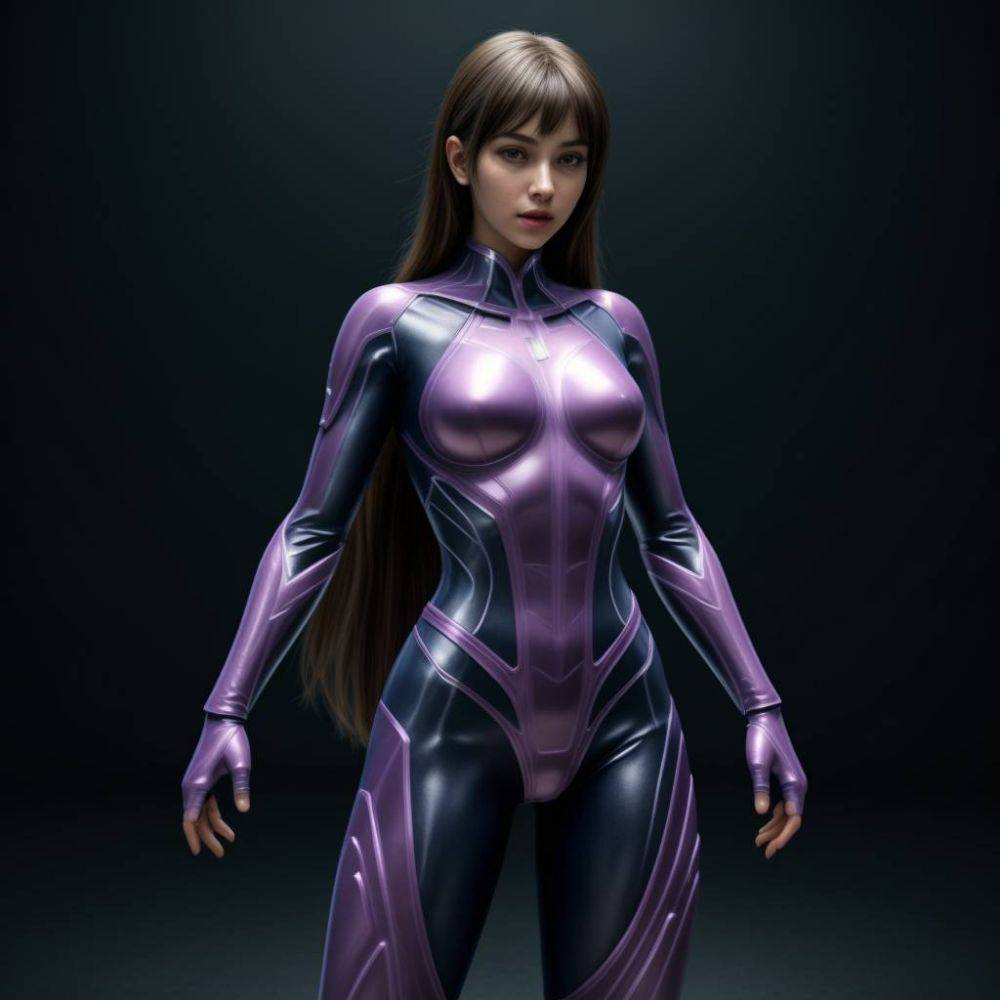 AI - superhero girl suit - #4