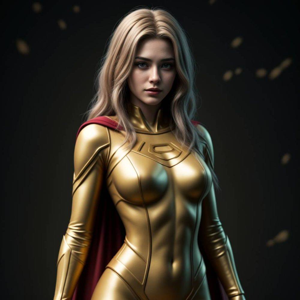 AI - superhero girl suit - #5