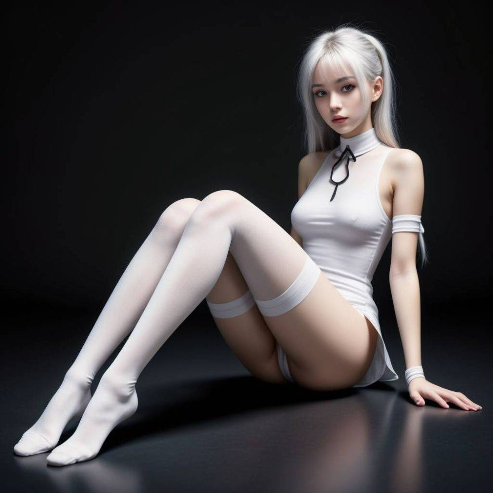 AI- thigh-high sexy colorful socks - #13