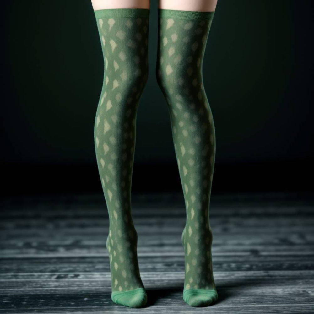 AI- thigh-high sexy colorful socks - #15