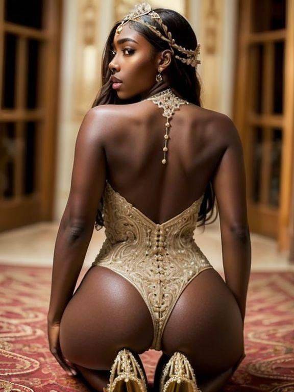 Beautiful round brown ass (AI generated) - #11