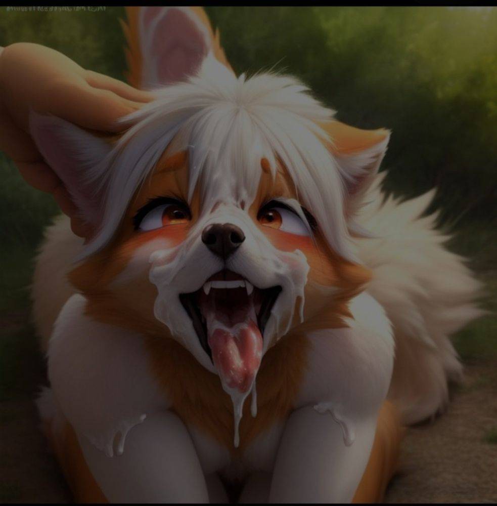 AI generated furry Ahegao - #12