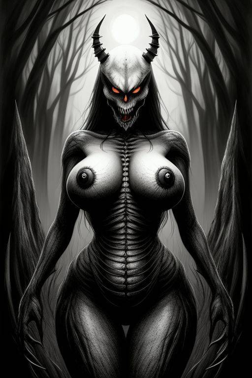 Halloween AI Artwork that I generated (Female Edition) - #17