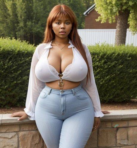 Chubby AI generated babe Thelma flaunts her big tits in a sexy compilation - #2