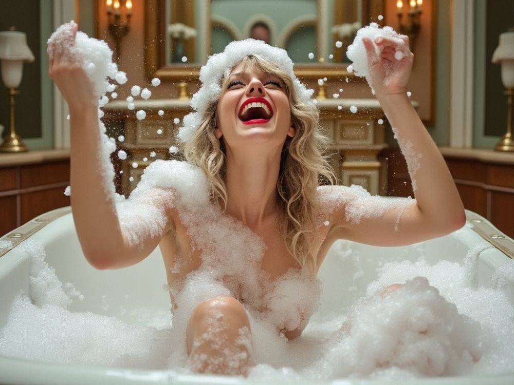 AI Taylor Swift Playing in the Bath (Part 1) - #5