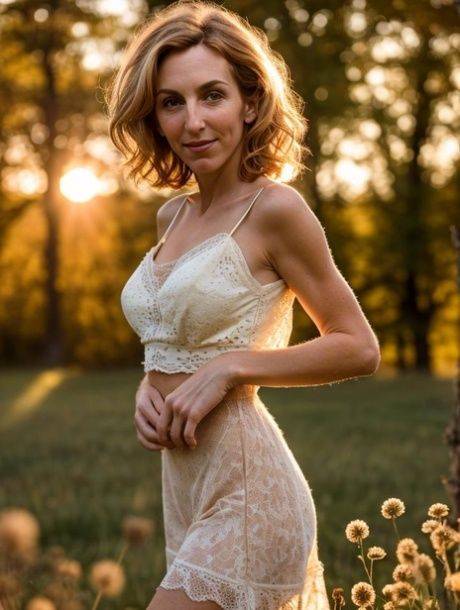 Slim AI generated beauty exposes her lovely breasts and trimmed muff - #7
