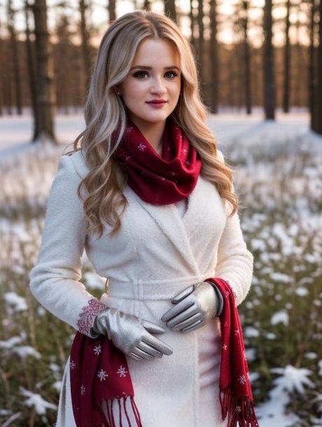 Beautiful AI generated babe Blonda shows her perfect tits outdoors - #8