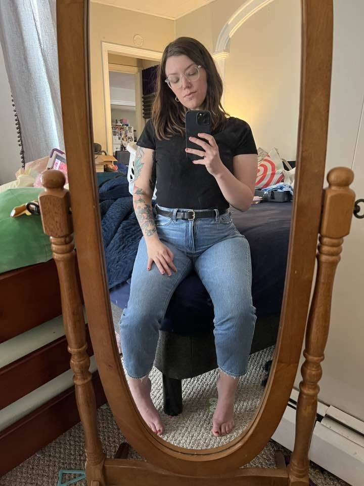Kik user send me his ex clothed, AI removed the clothes then we had fun comparing the real deal - #2