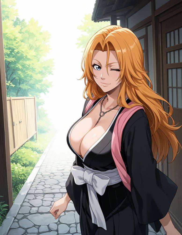 Rangiku strips at the park / Bleach - #7