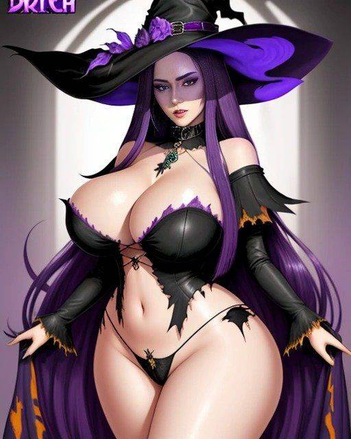 AI ART COLLECTION 81 (slutty witch) - #16