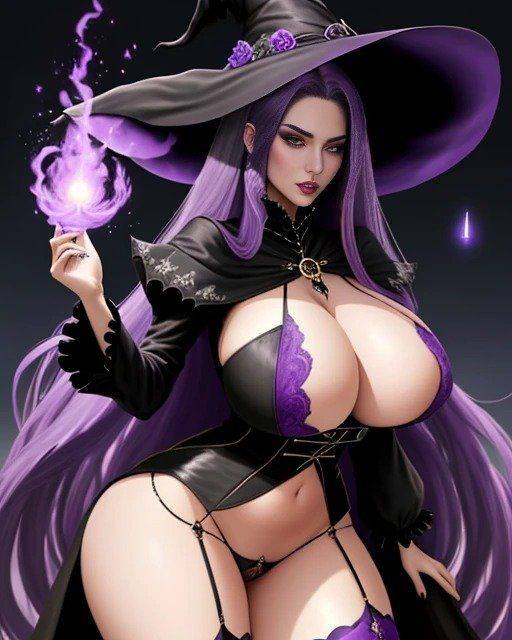 AI ART COLLECTION 81 (slutty witch) - #7