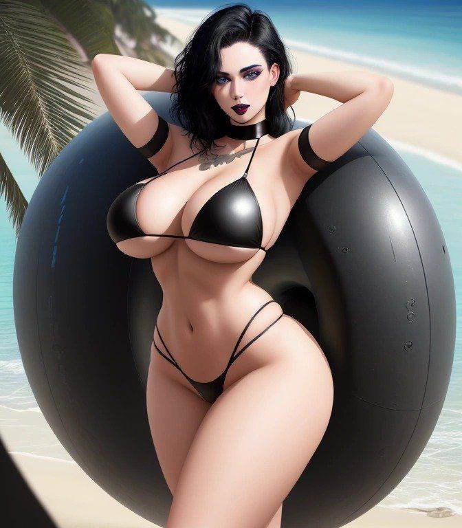 AI ART COLLECTION 74 (GOTH, BEACH) - #14
