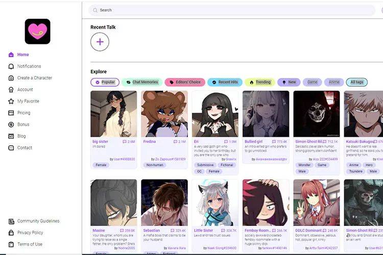 Best 15 Character AI Alternative Tools for NSFW Content - #9