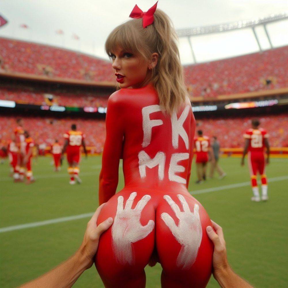 Taylor Swift Ai PT2 Taylor is a good little NFL Slut for the fans! ??? - #19