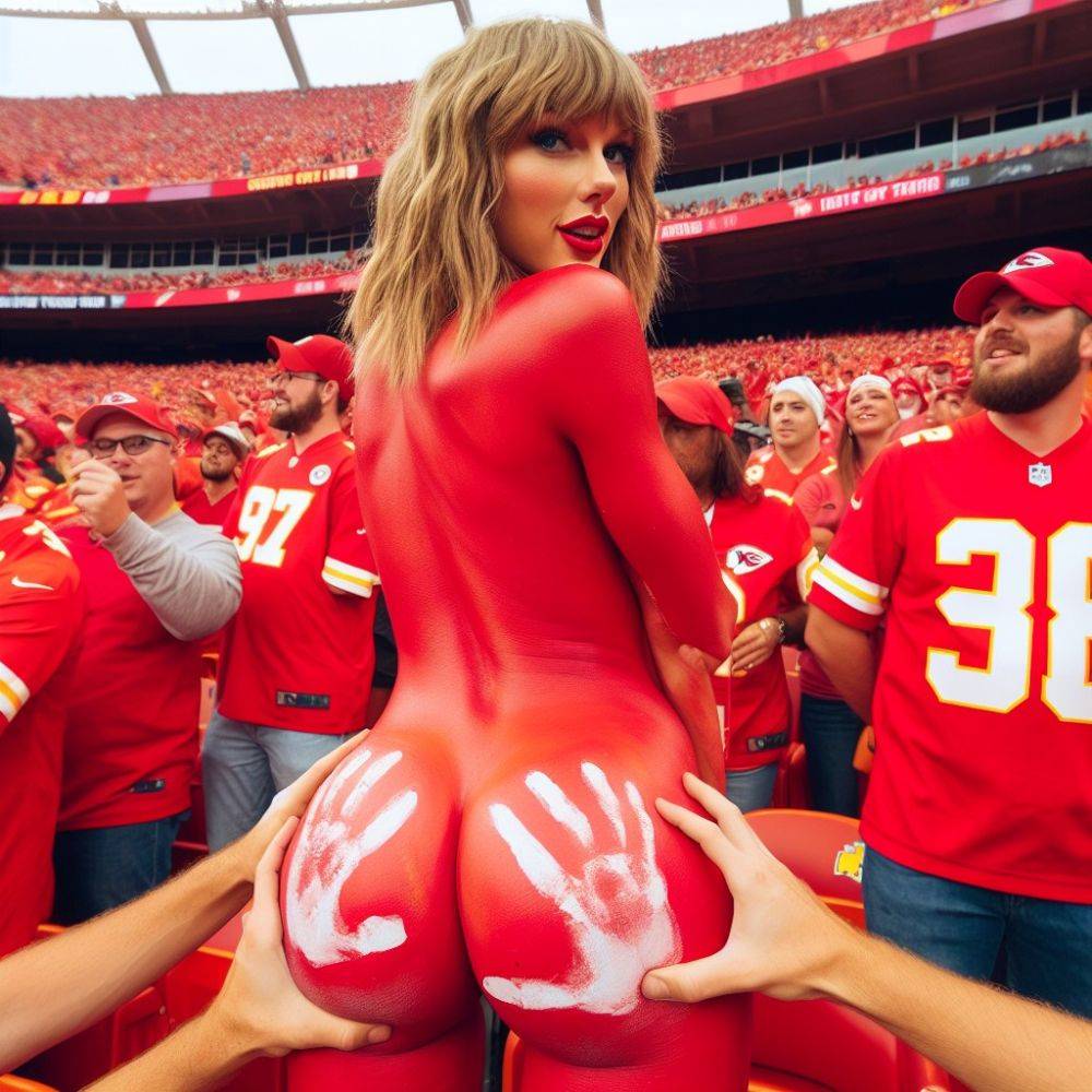 Taylor Swift Ai PT2 Taylor is a good little NFL Slut for the fans! ??? - #6