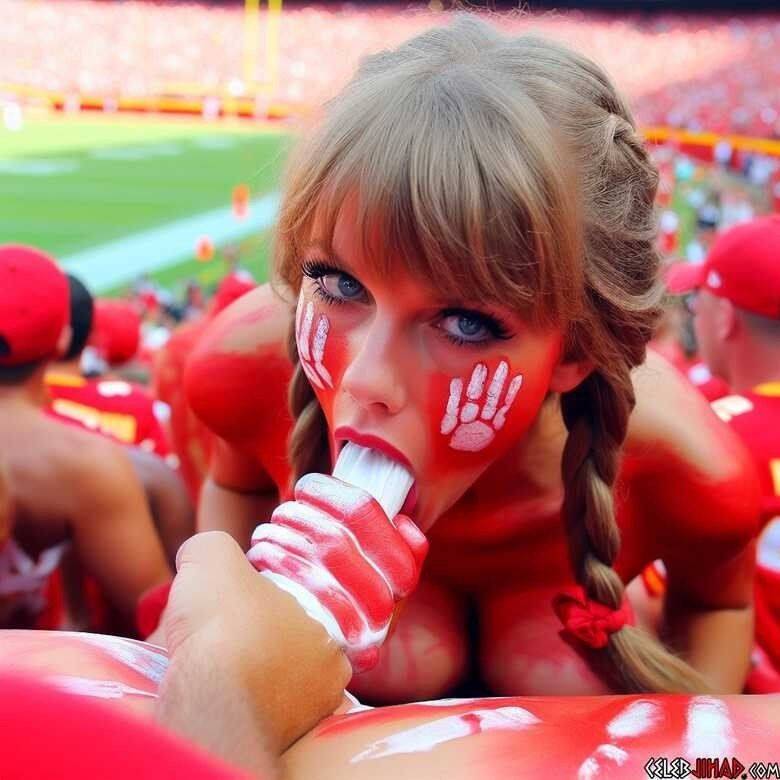 Taylor Swift Ai PT2 Taylor is a good little NFL Slut for the fans! ??? - #18
