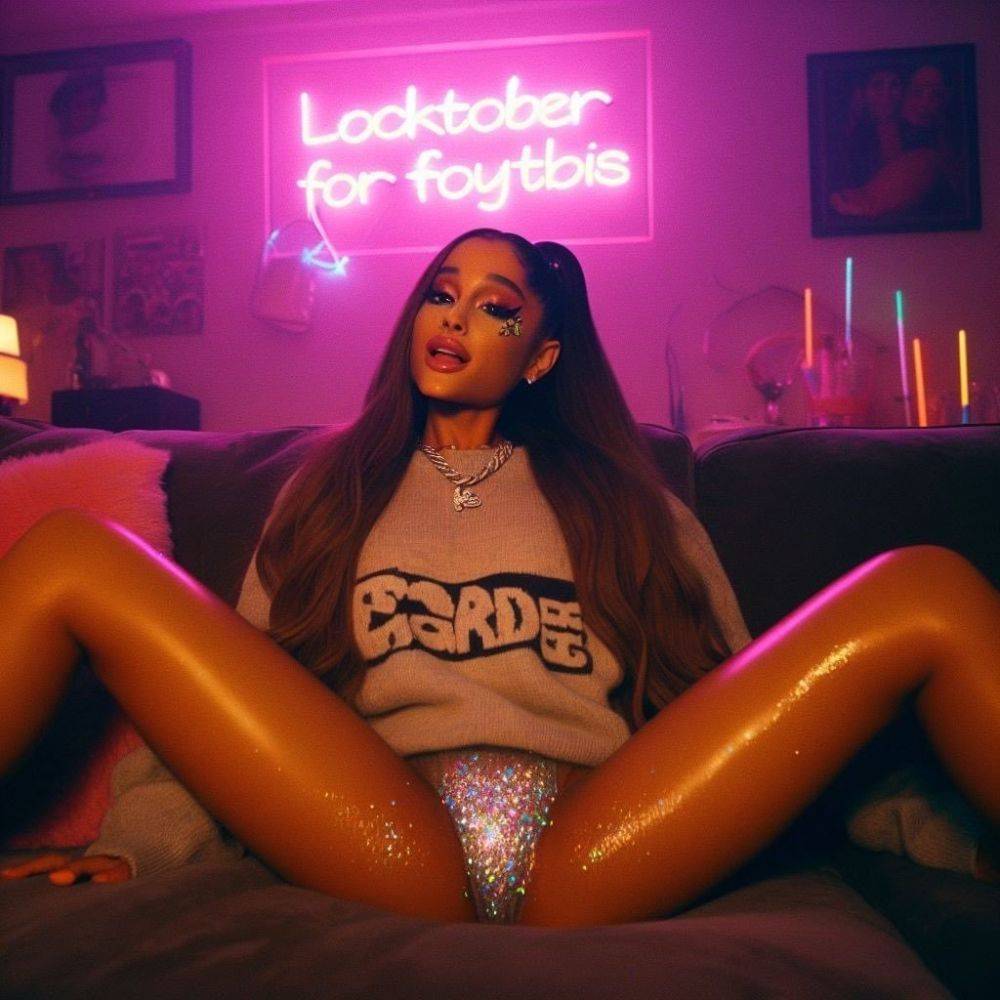 Ariana Grande AI What a luscious Fantasy this would be! Perfect Edging Material 🥵🤤🍆 - #16