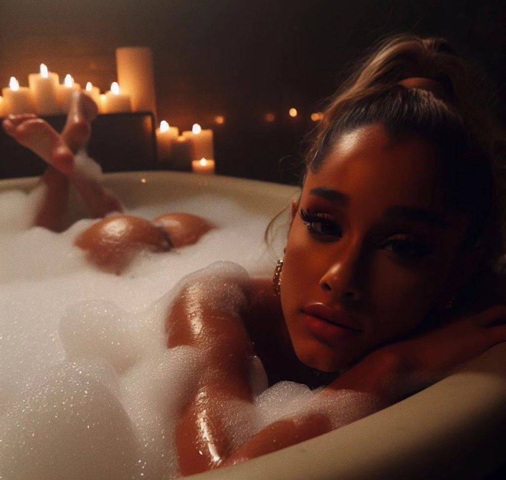 Ariana Grande AI What a luscious Fantasy this would be! Perfect Edging Material 🥵🤤🍆 - #15
