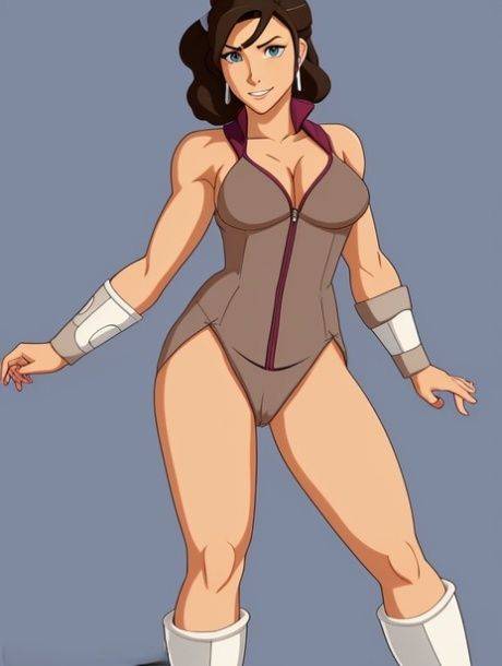 Curvy anime babe Korra from The Legend of Korra posing in her compilation - #5