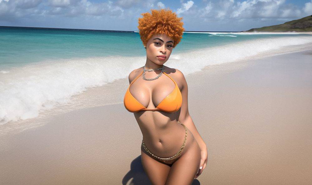 Ai ice spice visits the beach - #2