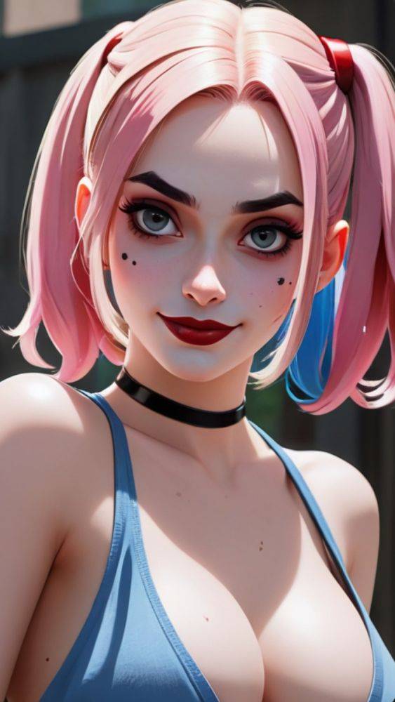 AI generated Harley Quinn Nude - #9