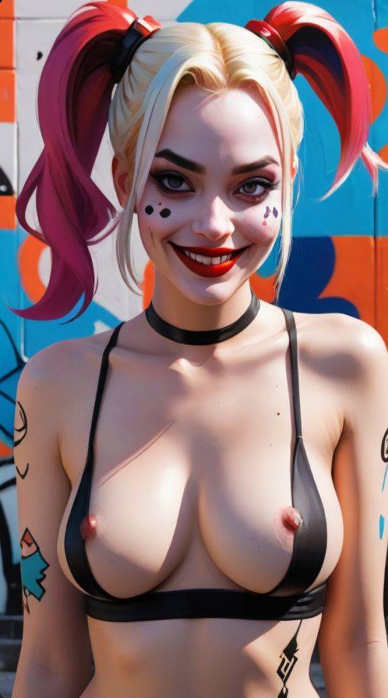 AI generated Harley Quinn Nude - #28