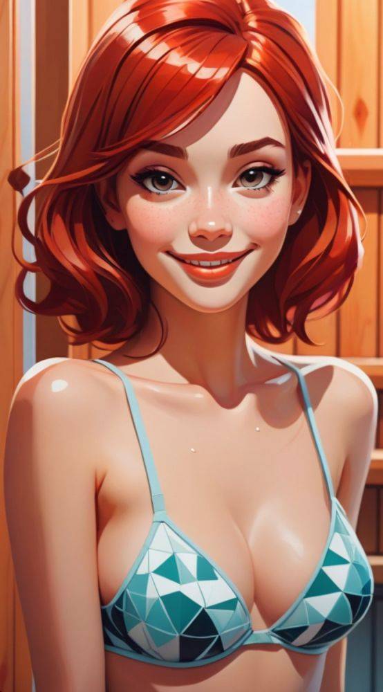 AI generated redhead anime Girls nude - #26