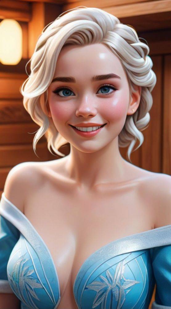 AI generated Elsa nudes Frozen/Eiskönigin - #13