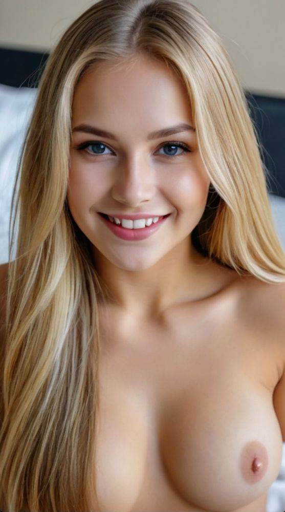 AI generated hot blonde Babes nude - #30