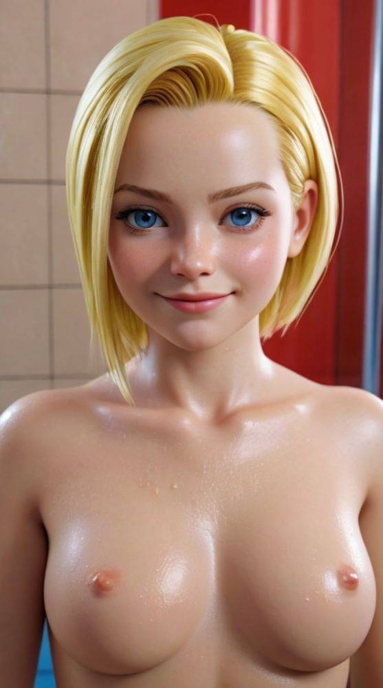 AI generated hot blonde Girls Nude C18 - #4