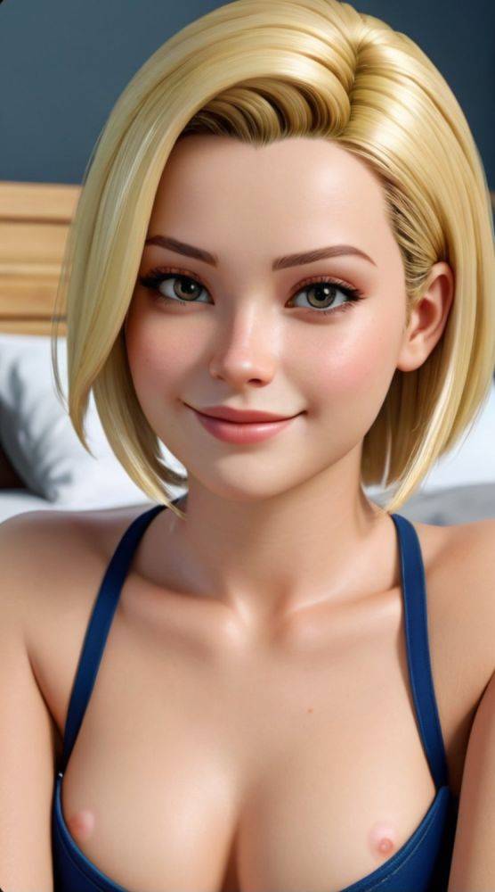 AI generated hot blonde Girls Nude C18 - #26