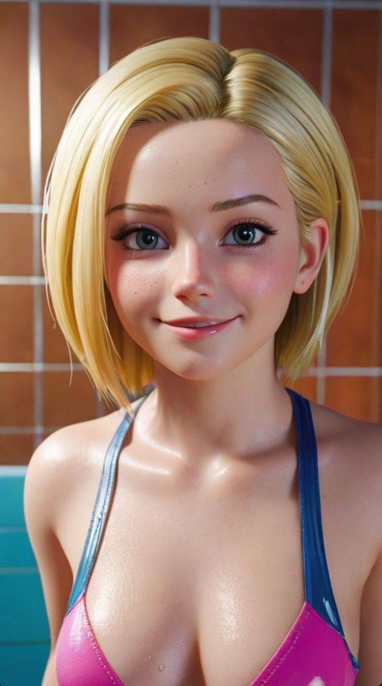 AI generated hot blonde Girls Nude C18 - #14